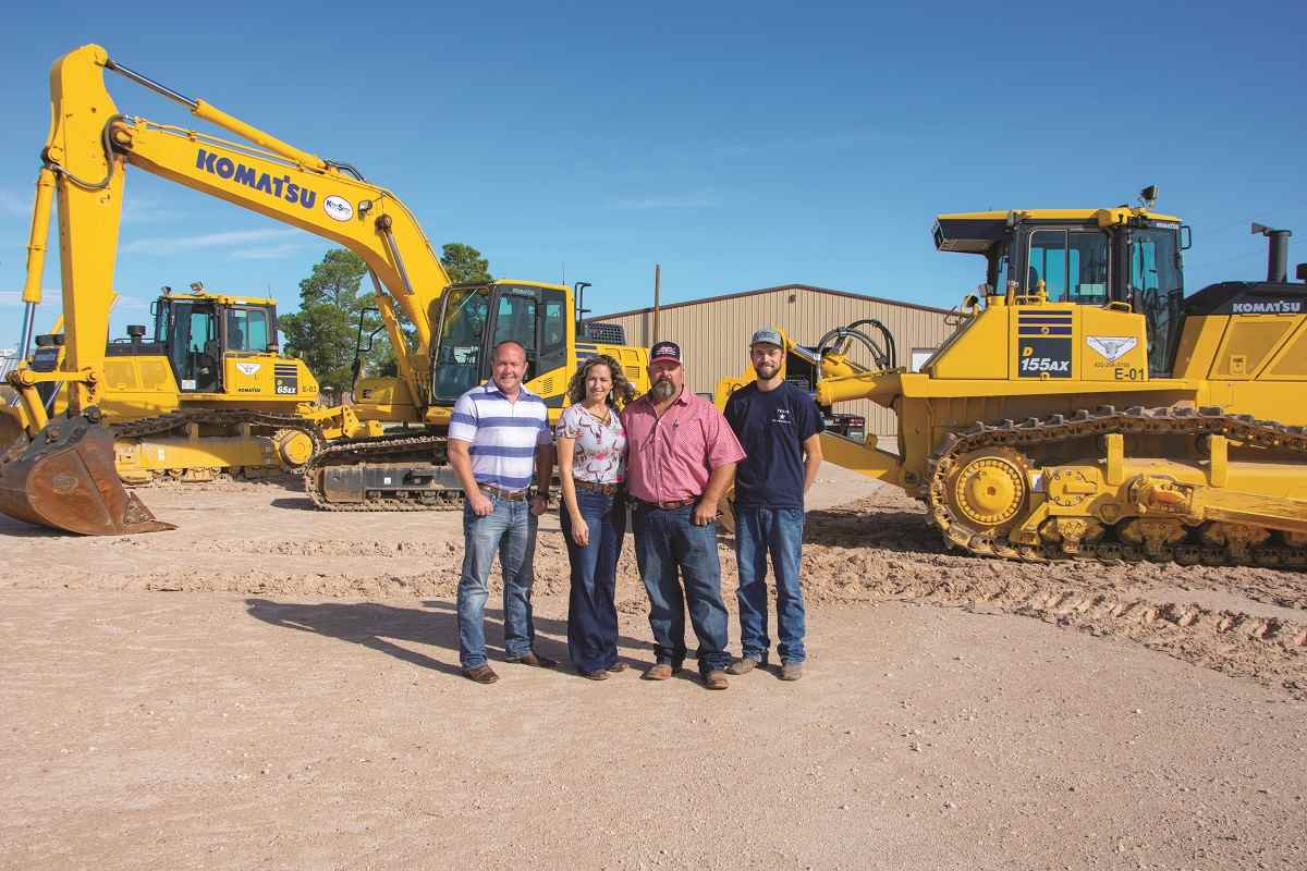Komatsu dozers provide visibility and performance for Longhorn Construction Services